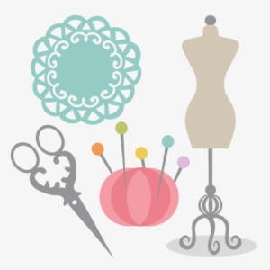 Sewing Set Svg Cutting Files For Scrapbooking Cute - Cute Sewing Clip Art #1968327