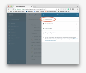 2) You Can Choose Via Which Channel You'd Like To Export - Email #1970344