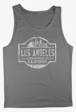 Los Angeles Skyline California Tank Top For Men - Top #1970847