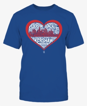 2017 Los Angeles Heart Skyline Team Roster T-shirt, - Dodger Jerseys Women #1971141