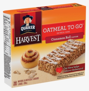 Quaker® Oatmeal To Go® Cinnamon Roll Oatmeal Bars - Cinnamon Roll Granola Bars #1972554