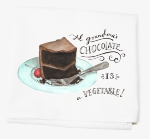 Chocolate Cake Flour Sack Towel - Chocolate Cake #1972641