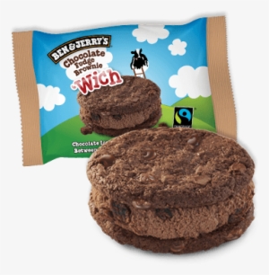 Chocolate Fudge Brownie 'wich Ice Cream Bar - Ben & Jerry's Chocolate Fudge Brownie Wich #1973023