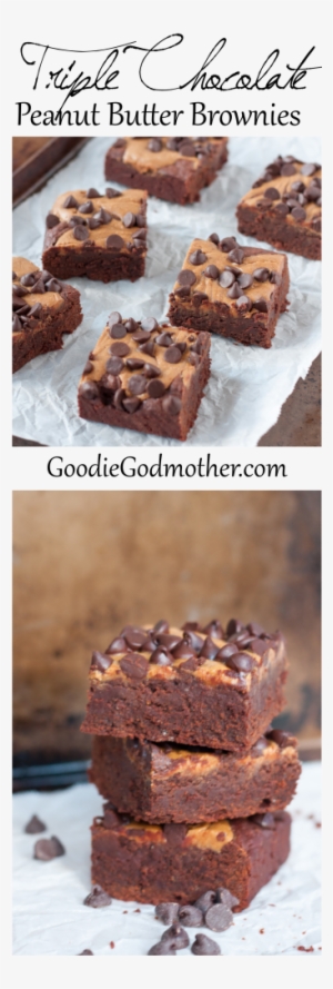 Triple Chocolate Peanut Butter Brownies - Chocolate Chocolate Chocolate #1973328