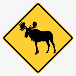 Filemutcd W1121svg Wikimedia Commons - Moose Sign Png #1973801