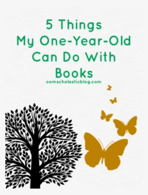 5 Things My 1 Year Old Can Do With Books - Black And White Tree Canvas Print - Small #1973826