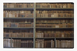 Historic Old Books In Old Bookshelf Png - Bookcase #1973863