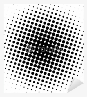 Black Spot Design Halftone Dots Sticker Pixers We Live - Pop Art Circle #1974721