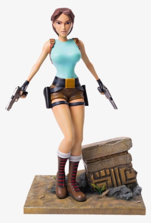 14" Tomb Raider Statue Lara Croft - Tomb Raider 1 Lara #1974826