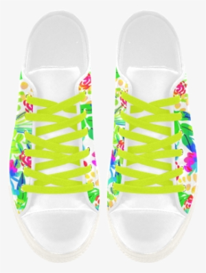 Cute Tropical Watercolor Flowers Aquila Microfiber - Shoe #1975334