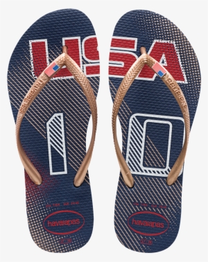 Is Sweltering Right Now, From Oklahoma To California - Havaianas Slim Teams Navy Blue - Womens #1975608