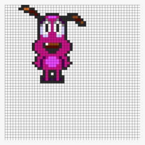 Courage The Cowardly Dog Perler Bead Pattern / Bead - Bead #1975658