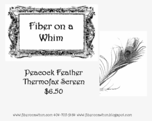 Peacock Feather Ready To Print Thermofax Screen - Illustration #1975893