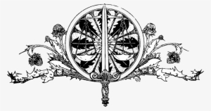 Sword And Thistle - Décoration De Page Word Rose #1976483