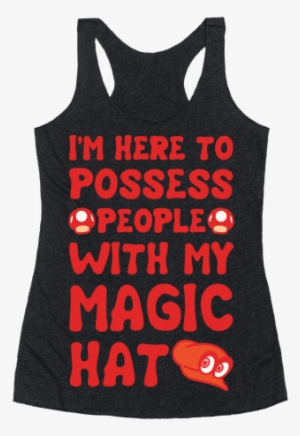 I'm Here To Possess People With My Magic Hat White - Pansexual Pirate #1977081