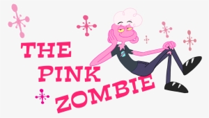The Pinke Zombie Pink Text Font Logo Cartoon - Hungry Crocodile By Daniel Roberts #1977615