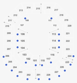 Legend - Colonial Life Arena Seating With Seat Numbers #1977851