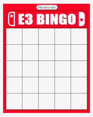 View Samegoogleiqdbsaucenao Bingotemplate , - Nintendo E3 Bingo Card #1978981