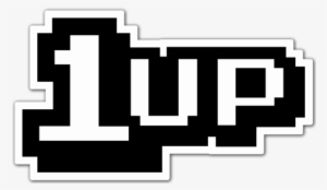 Car & Motorbike Stickers - 1up Mario Bros Png #1979064