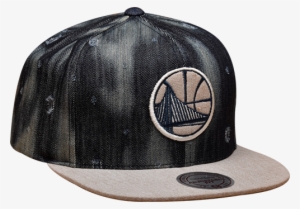 Mitchell & Ness Nba Golden State Warriors Torn Denim - Baseball Cap #1979165