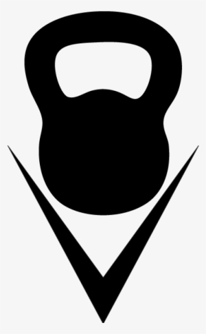 Black Clipart Kettlebell - Kettlebell Logo Png #1979569
