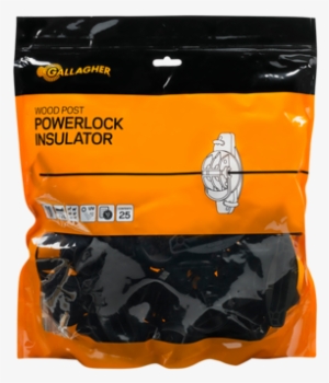 Gallagher Wood Post Powerlock Insulator 25/bag - Bag #1979759