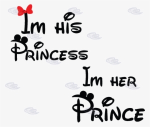 I'm His Princess I'm Her Prince Mickey Minnie Mouse #1980461