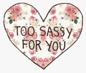 Gallery For > Tumblr Sassy Hearts Png - Too Sassy For You Transparent #1980582