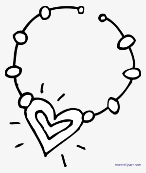 Necklace Coloring Page Clip Art - Necklace Black And White #1980777