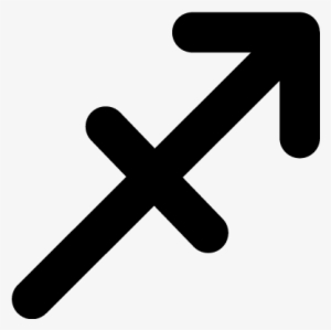 Sagittarius Arrow Sign Vector - Logo Horoscope Aries #1980984