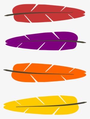 Eagle Feather Clipart At Getdrawings - Colorful Feather Clip Art #1981381