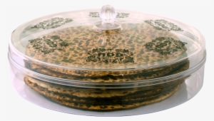 Matzah Holder Round Acrylic - A&m Judaica 61014 Round Acrylic Matzah Holder, #1981694