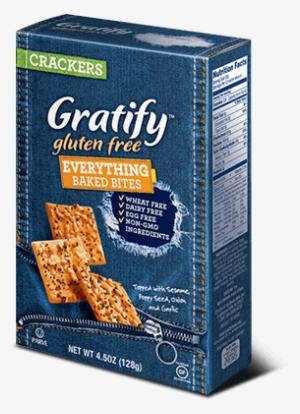 Gratify Everything Baked Bites - Gratify Gluten Free Crackers, Everything Baked Bites #1981736