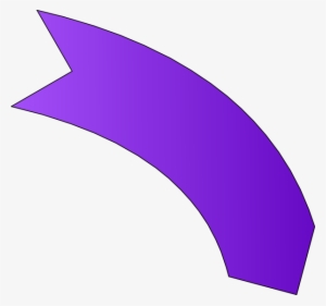 Curved Arrow Purple Png #1982338