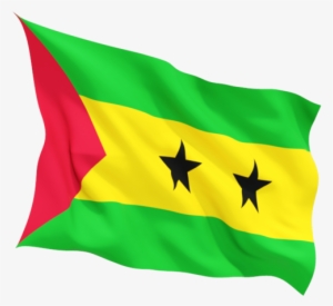 Illustration Of Flag Of Sao Tome And Principe - Sao Tome And Principe Flag Png #1982576