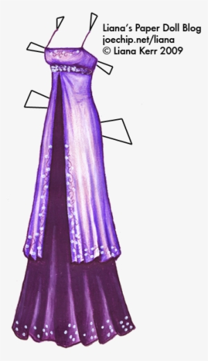 New Version Of The Purple Empire Waist Prom Dress - Light And Dark Purple Dress #1982713