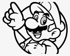 Mario Bros Clipart Black And White - Super Mario Black And White #1983027