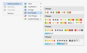 Icon Ranges Allow You To Use Predefined Or Custom Sets - Free ...