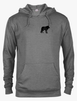 Black Wolf Terry Hoodie #1983537