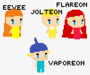 Eevee Jolteon Flareon Y Vaporeon Chibi #1984049