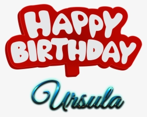 Ursula Happy Birthday Name Logo - Happy Birthday Cake Saima #1984075