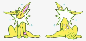 Clip Art Free Library Carleevee Form By Ladyfoxling - Sad Jolteon #1984111