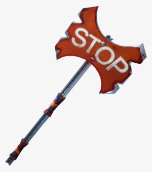 Rare Stop Axe Pickaxe Fortnite Cosmetic Png Transparent #1984457