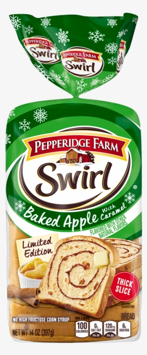 Baked Apple With Caramel Flavored With Other Natural - Pepperidge Farm Raisin Swirl Bread #1984885