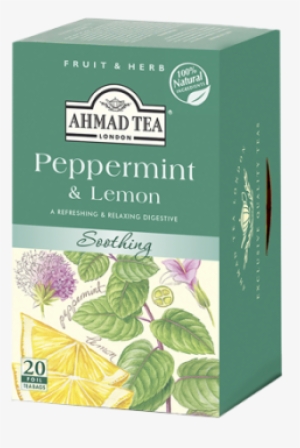 Peppermint & Lemon 20ct Box - Ahmad Tea Herbal #1985943