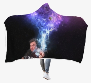 3d Elon Musk Smoking Out Space Full-print Hooded Blanket - Elon Musk Smokes T Shirt #1987199