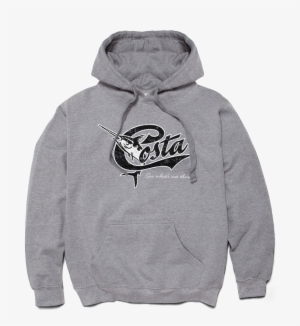 Costa Del Mar Retro Hoodie In Gray, Size S, Angle - Costa Del Mar Logo Hoody Grey - Xxl #1988334
