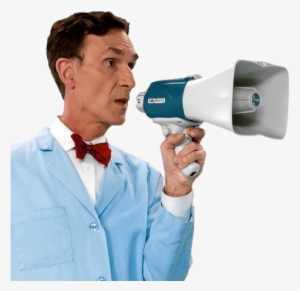 Bill Nye With Bull Horn - Bill Nye The Science Guy Png #1988662