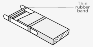 Place A Thinner Rubber Band Across The Ends Of The - Electrical Connector #1989397 Place A Thinner Rubber Band Across The Ends Of The - Electrical Connector #1989397