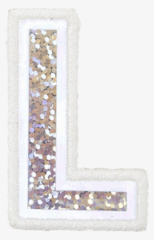 Glitter Iridescent 2" Block Letter Patches - Glitter #1991287